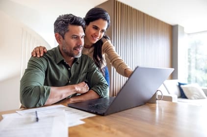 Couple discussing their future plans together