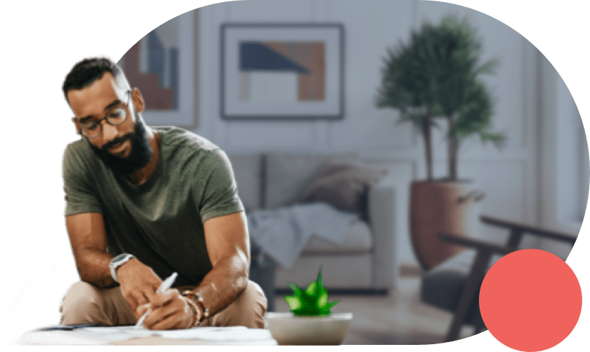 Individual taking steps to plan for their financial future