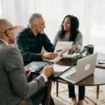 Professional partners working together to support clients