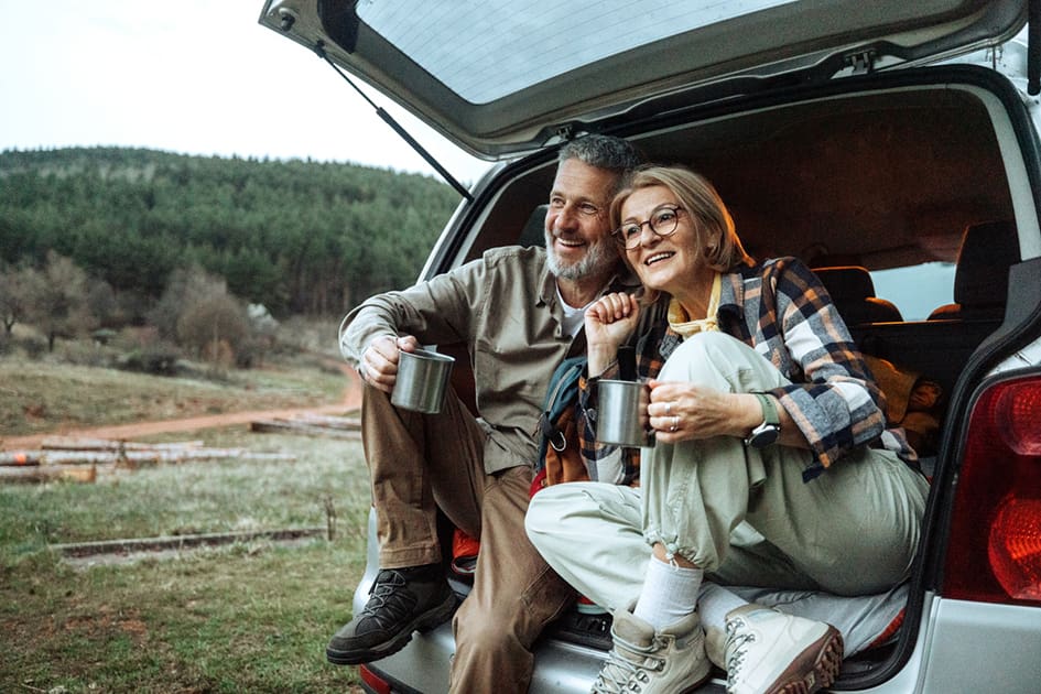 Couple enjoying an active retirement lifestyle
